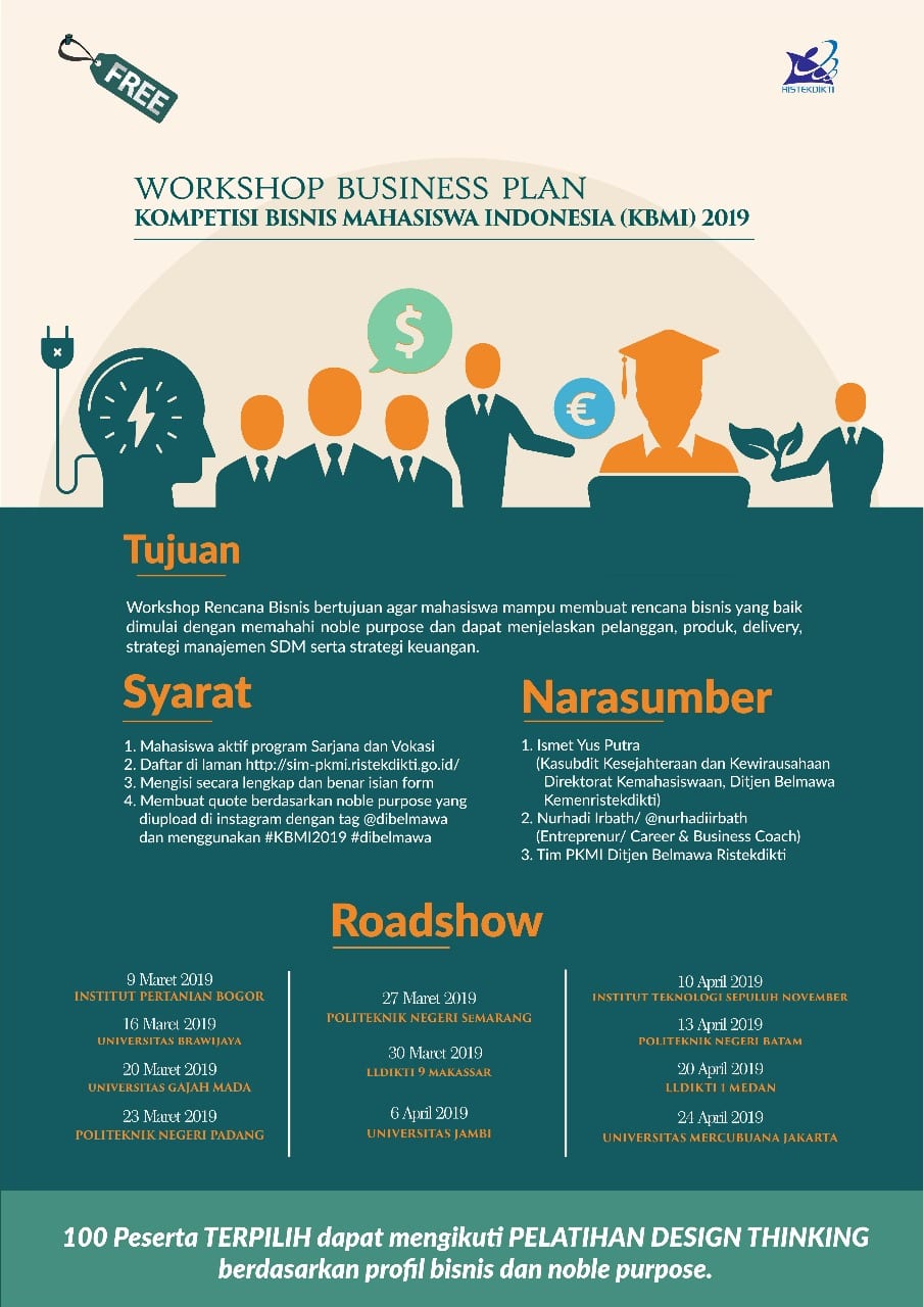 Workshop Business Plan Kompetisi Bisnis Mahasiswa Indonesia (KBMI) 2019