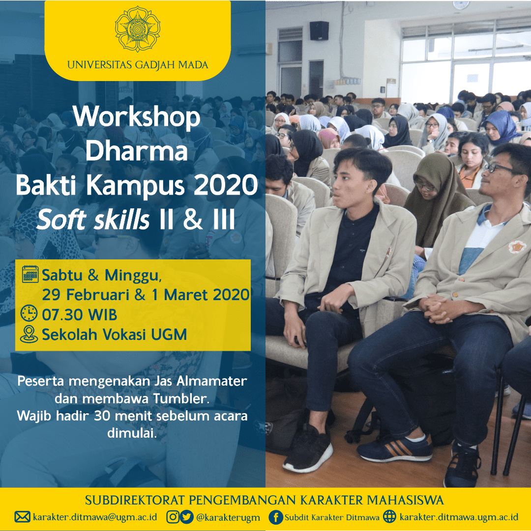 Workshop Dharma Bakti Kampus 2020 Soft skills II dan III