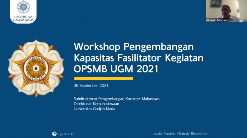 Workshop Pengembangan Kapasitas Fasilitator OPSMB UGM 2021