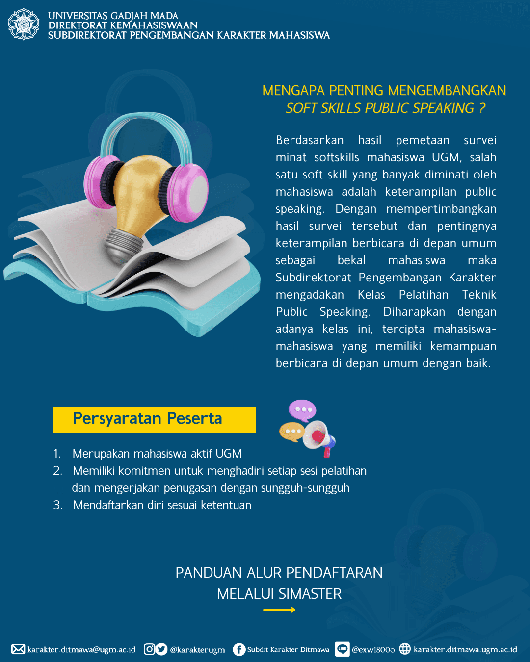 [Pendaftaran Pengembangan Soft Skills Public Speaking Mahasiswa UGM ...