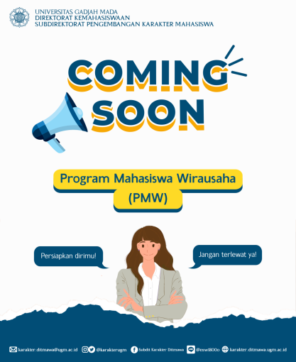 Coming Soon Program Mahasiswa Wirausaha  (PMW) 2022