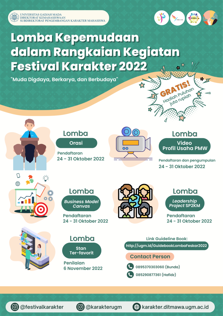 Lomba Kepemudaan Dalam Rangkaian Kegiatan Festival Karakter 2022 ...