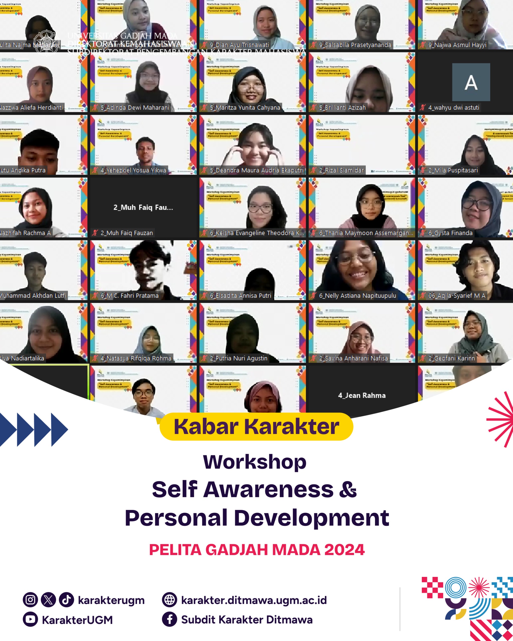 Workshop Self Awarenes & Personal Development | PELITA GADJAH MADA 2024